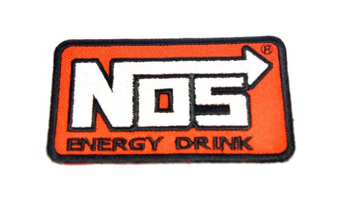 Iron patch iconic logo nos - iron, on