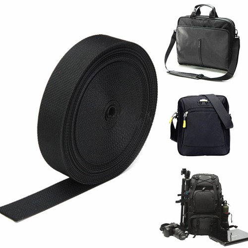 25mm wide black nylon heavy - 25mm,