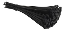BLACK Cable Ties Nylon Zip Tie Wraps Strong Long - All Sizes - Best Quality
