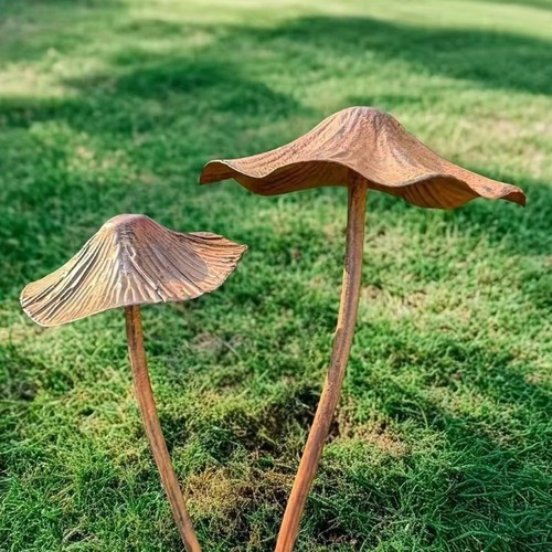 2pcs handmade mushroom garden - 2pcs,