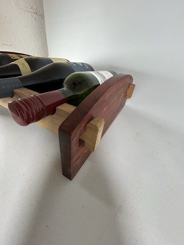 Padauk and oak bottle - and,