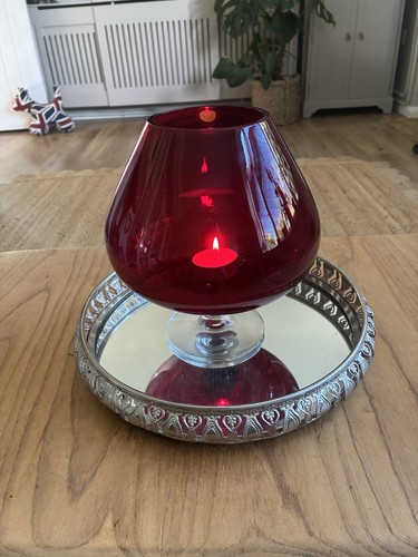 Vintage handblown ruby - handblown,