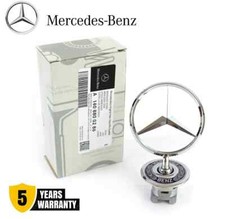 Mercedes Benz Bonnet Raised Star Emblem Badge Chrome C E S CLK Class 44mm Emblem