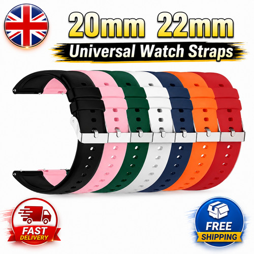 Silicone rubber watch strap - rubber,