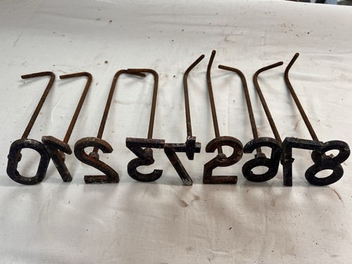 Vintage iron number - vintage,