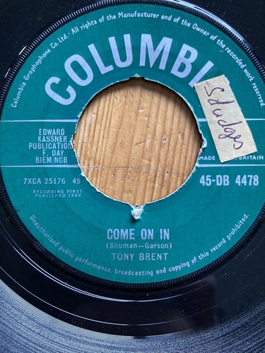 1960 tony brent come - tony,