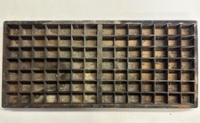 Antique Wooden Type Case