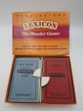 1950-1960’s Waddingtons Vintage Card Game Lexicon The Wonder Game Boxed 