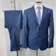 H&M TAILORING Blue Modern Slim