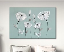 LARGE CANVAS LIGHT DUCK EGG &