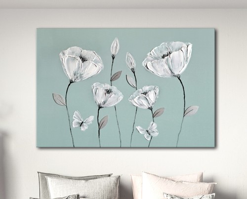 Large canvas light duck egg - canvas,