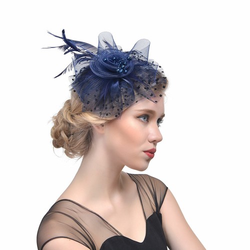Feather hair fascinator - feather, alice