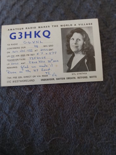 Vintage qsl card uk early - vintage,