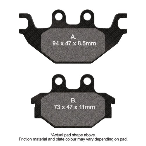 Ebc motorcycle brake pads - motorcycle,