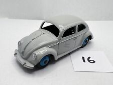 VINTAGE DINKY TOYS 181 VOLKSWAGEN VW BEETLE OVAL DIECAST CAR GREY BLUE HUBS VGC