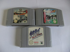 F-1 WORLD GRAND PRIX, SUPERSTAR SOCCER & 1080 SNOWBOARDING N64 GAMES BUNDLE
