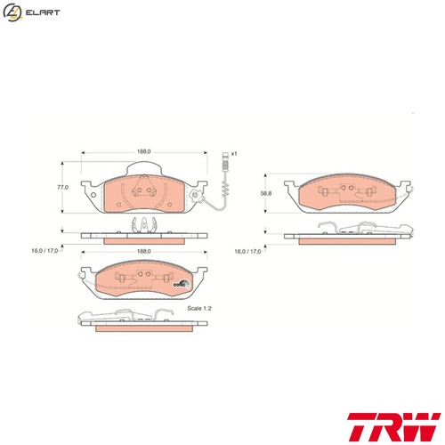 Brake pad set disc - pad,