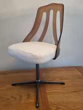 Chromcraft Amber Lucite Swivel