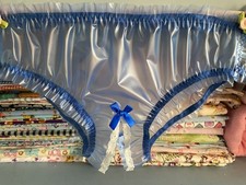 Sissy gathered see through pvc