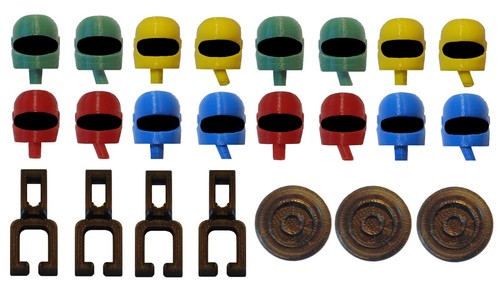 Crash helmet heads for - crash, vintage