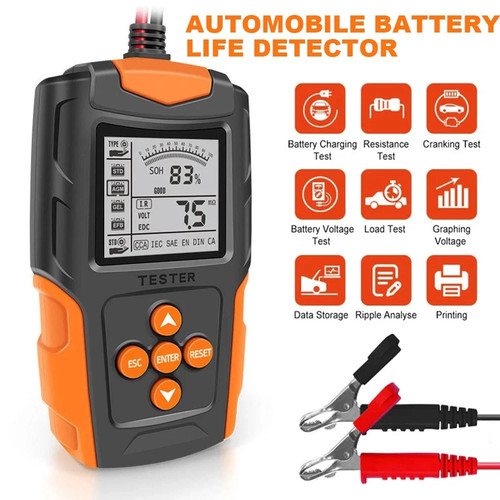 12v 24v car - battery, lcd