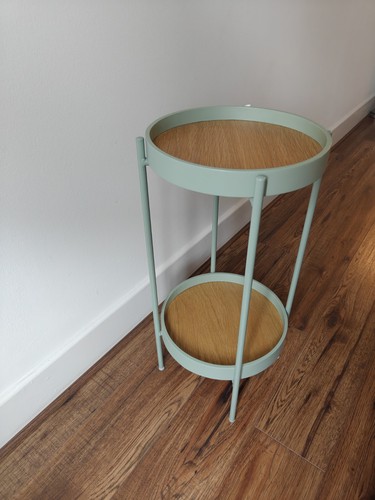 Scandinavian metal side table - side, table/