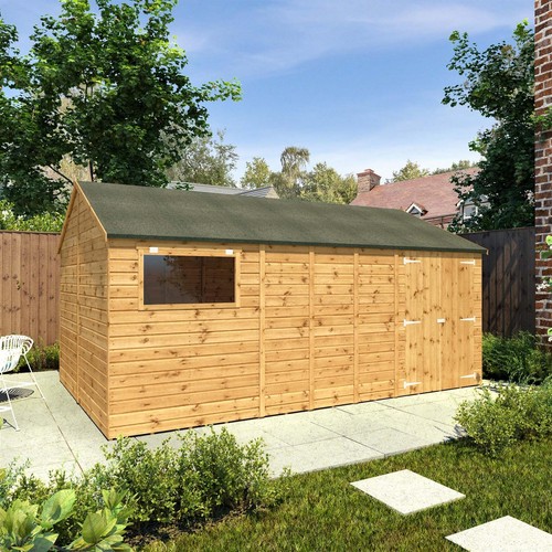16x10 wooden garden shed - garden,