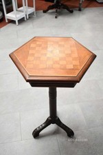 Hexagonal Wooden Chess Table