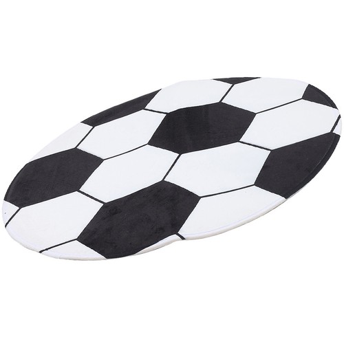 Round football rug kids - rug,
