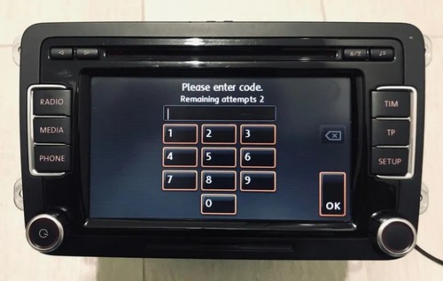 Volkswagen radio code - code, unlock