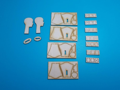 Dolls house miniature laser - dolls,