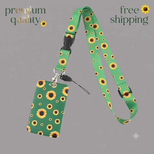 Floral lanyard neck strap - lanyard,