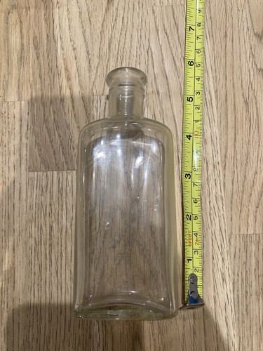 Vintage clear glass bottle 5 - clear,
