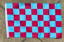 CLARET AND BLUE CHECKERED 18"