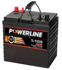 T105 AGM Powerline Battery Deep Cycle 224Ah