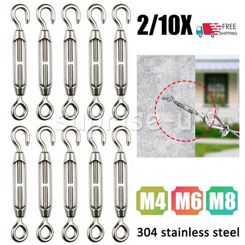 Steel hook strainer - steel, turnbuckle