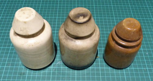 Telephone pole insulators - 3, rm