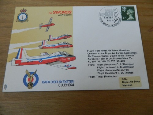 1974 raf fdc - fdc, jet