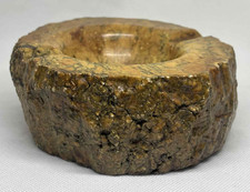 Vintage Italian Genuine Romano Bianchi Alabaster Carved Stone Ashtray 1.34 kg