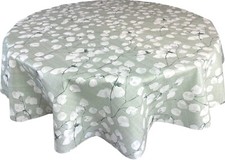 ROUND Wipe Clean PVC Vinyl  Protector Oilcloth Table Cover Tablecloth
