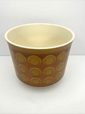 Hornsea Pottery Saffron Small Planter Plant Pot  1976 4.25" Tall 5" Wide