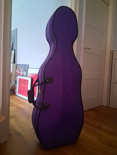 Cello fabric case purple - fabric,