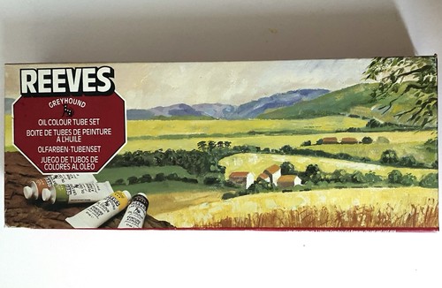 Vintage reeves greyhound - vintage, oil