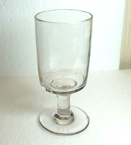 Vintage hand blown rummer - hand, wine