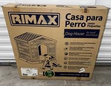 Rimax Small Dog House – Outdoor & Indoor Plastic Kennel with UV Protection 