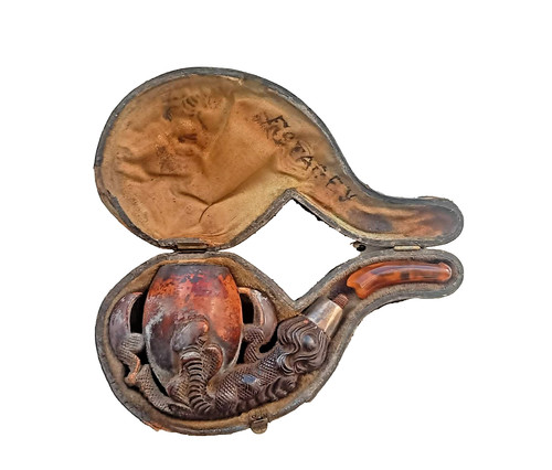 Antique eagle claw meerschaum - eagle,