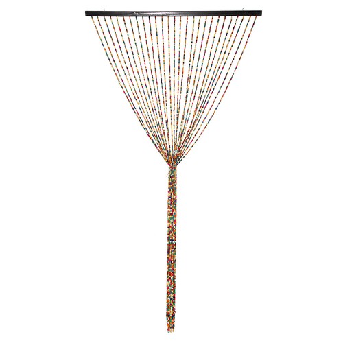 Wooden beads door curtain - wooden,