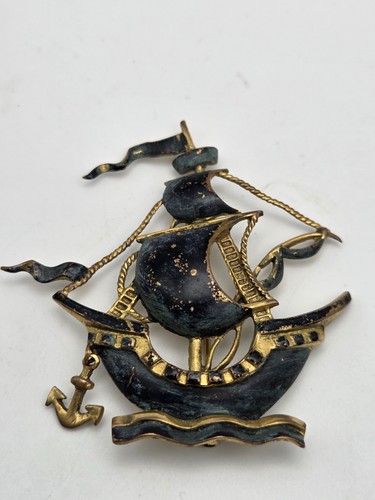 Large vintage gold tone - , &black