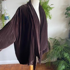 Toast silk velvet oversized