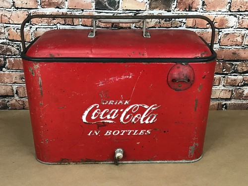 Vintage coca cola cooler - coca,